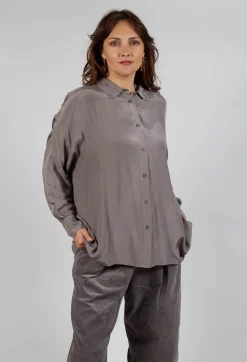 Sheer Shirt in Iron