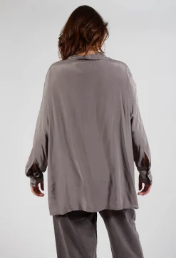 Sheer Shirt in Iron