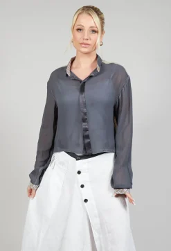 Sheer Shirt in Original Grey