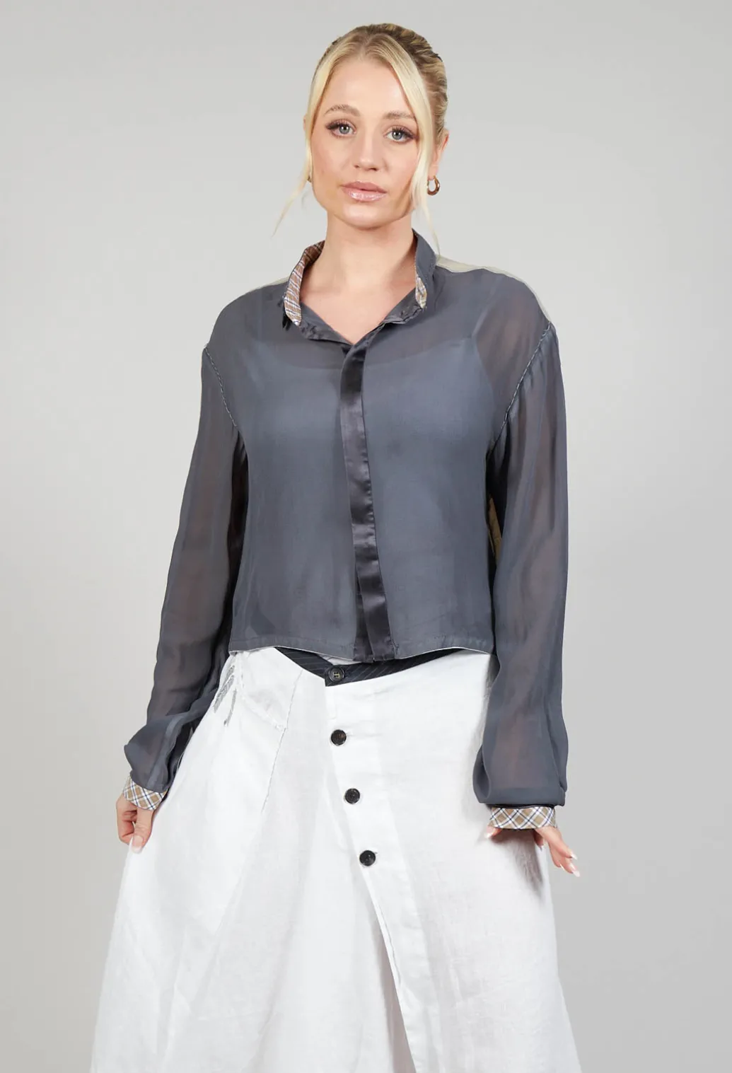 Sheer Shirt in Original Grey