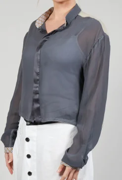 Sheer Shirt in Original Grey
