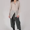 Sheer Shirt in White Clay