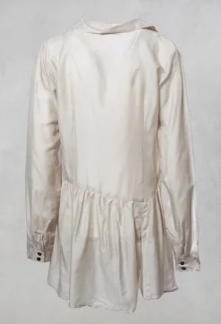 Sheer Shirt in White Clay