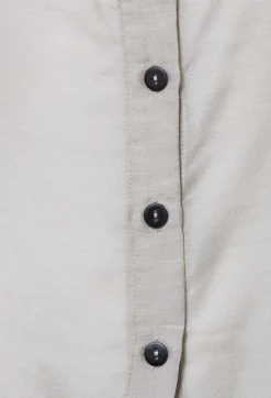 Sheer Shirt in White Clay