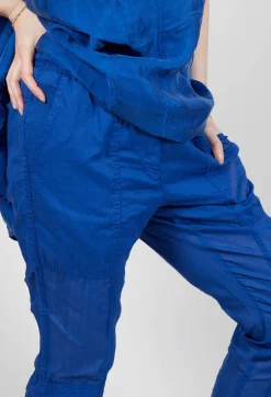 Sheer Skinny Leg Trousers in Royal Paper