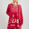 Sheer Sleeve Jacket in Chili Print