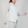 Sheer Sleeve Jacket in Grey