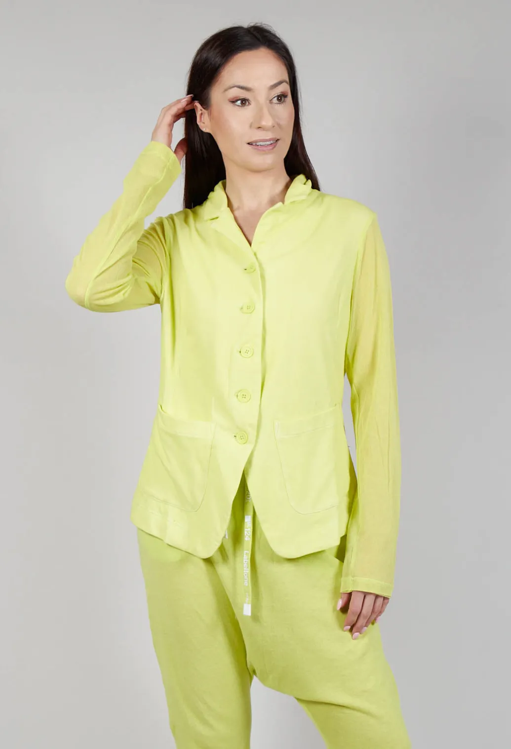 Sheer Sleeve Jacket in Sun