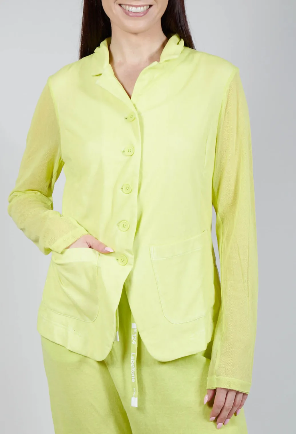 Sheer Sleeve Jacket in Sun