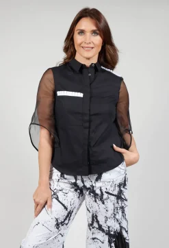 Sheer Sleeved Shirt in Koji