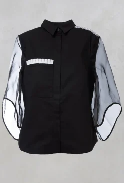 Sheer Sleeved Shirt in Koji