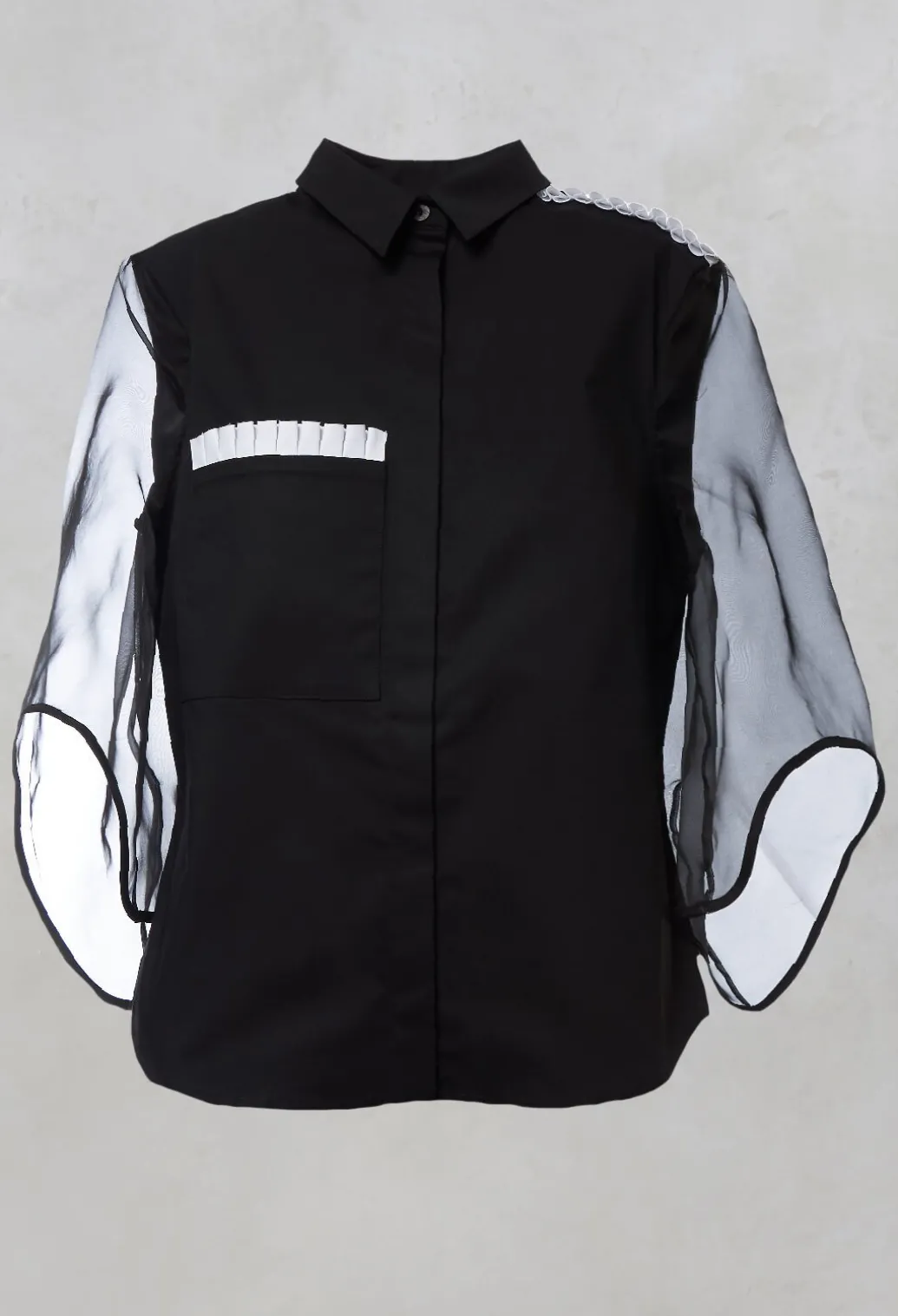 Sheer Sleeved Shirt in Koji