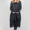 Sheer Sleeveless Dress in Slate Cloud