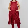 Sheer Sleeveless Dress in Sunset Cloud