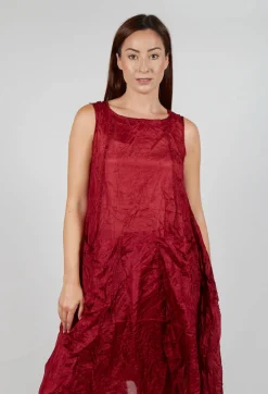 Sheer Sleeveless Dress in Sunset Cloud