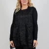 Sheer Sleeveless Top in Black