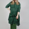 Sheer Smock Dress in Green