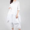 Sheer Smock Dress in White