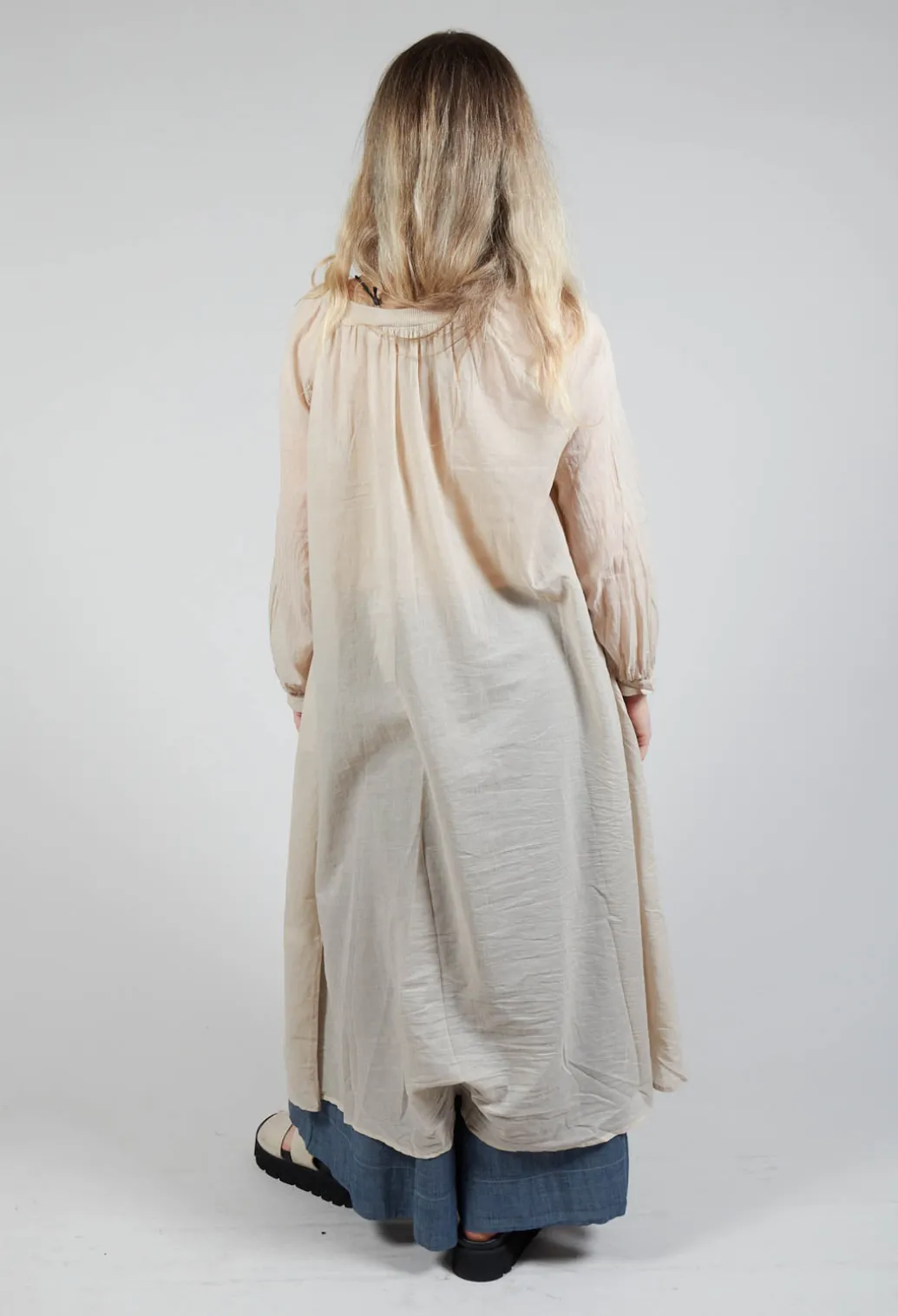 Sheer Tunic in Oatmeal