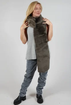 Sherling Merino Toscana Scarf in Flint