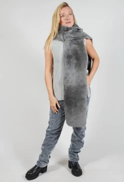 Sherling Merino Toscana Scarf in Silver