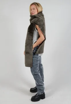 Sherling Merino Toscana Scarf in Flint
