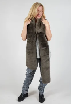 Sherling Merino Toscana Scarf in Flint