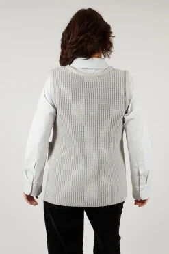 Shi Knit Top in Fog
