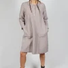 Shift Dress in Taupe