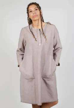 Shift Dress in Taupe