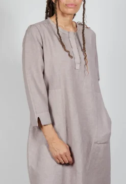Shift Dress in Taupe