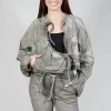 Shirred Jacket in Hay Cloud