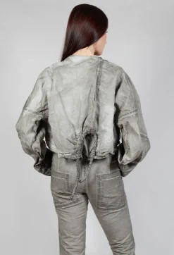 Shirred Jacket in Hay Cloud