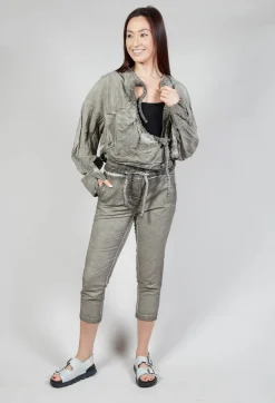 Shirred Jacket in Hay Cloud