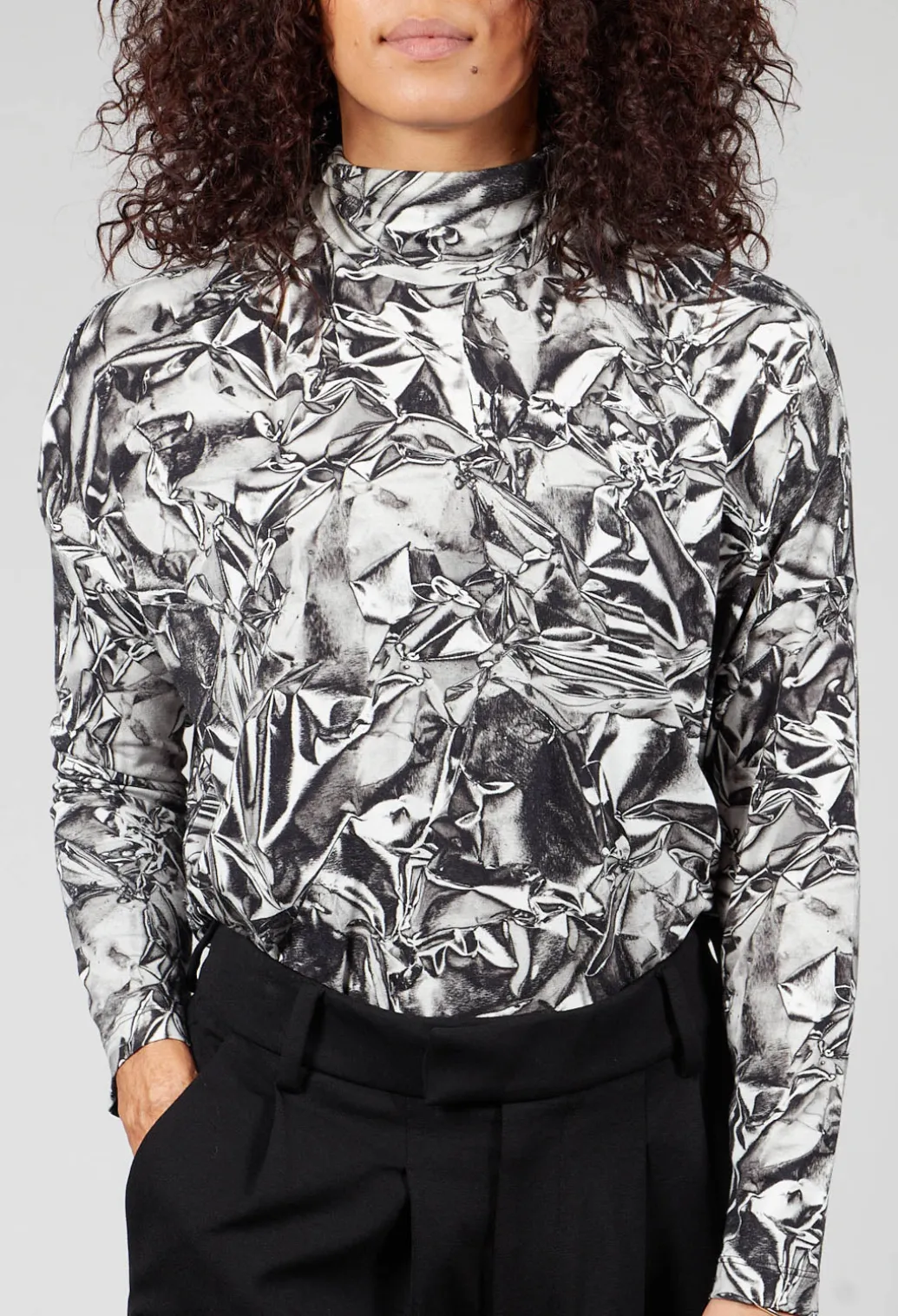 Shirt Alin In Grey Colourful