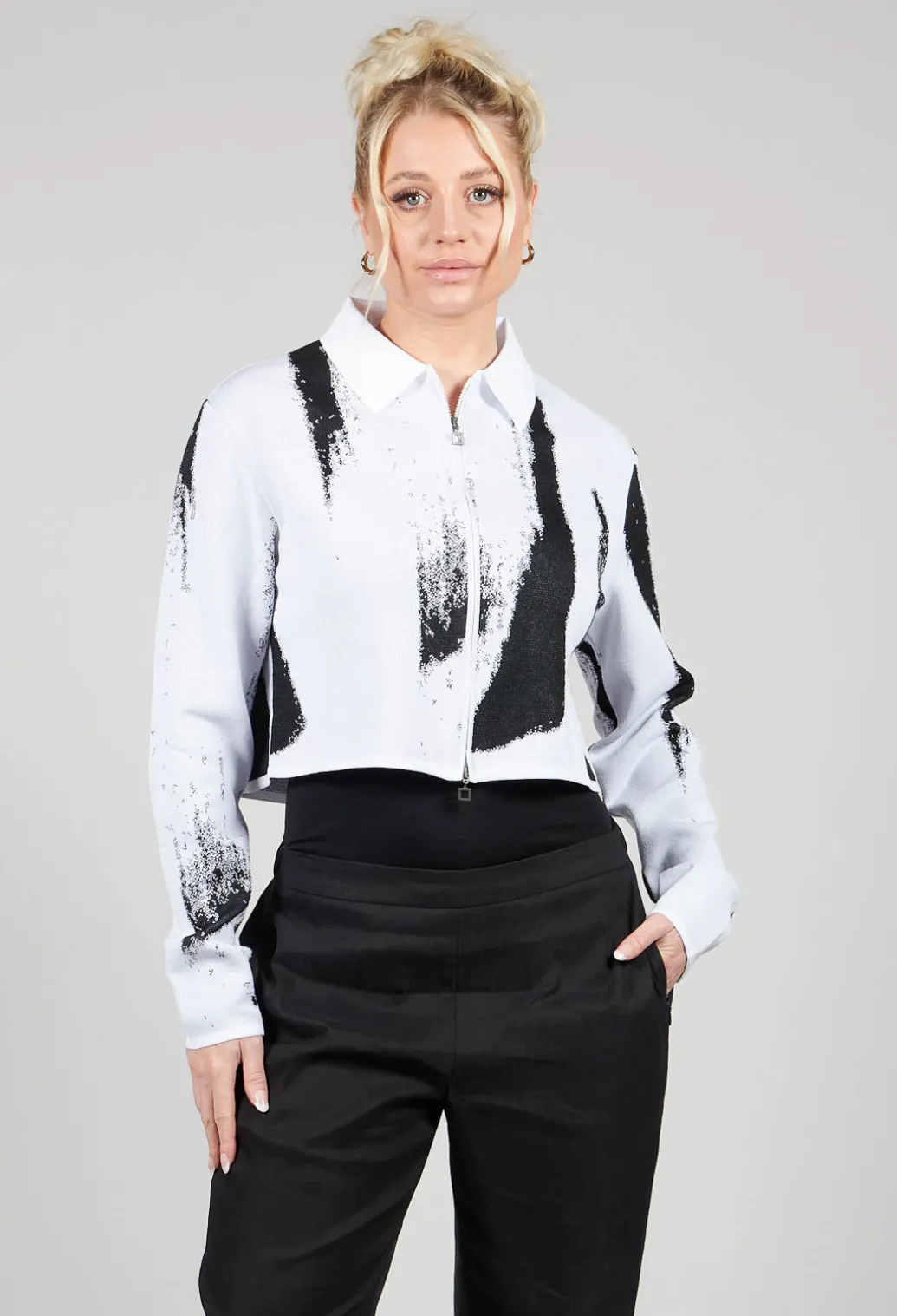 Shirt Cardigan in White