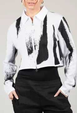 Shirt Cardigan in White