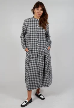 Shirt Cosma in Grey Check