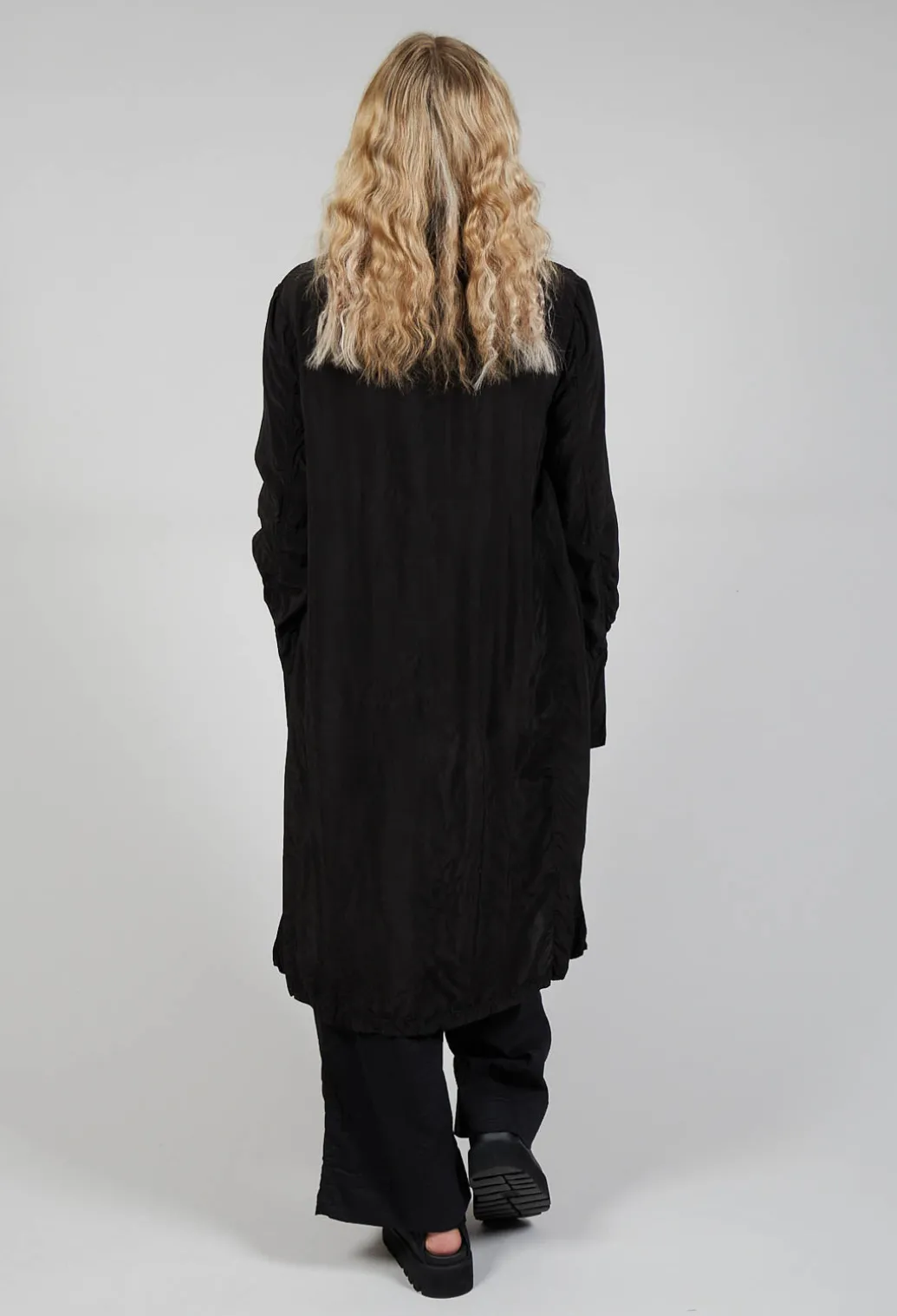 Shirt Dress in Black