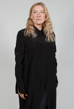 Shirt Dress in Black