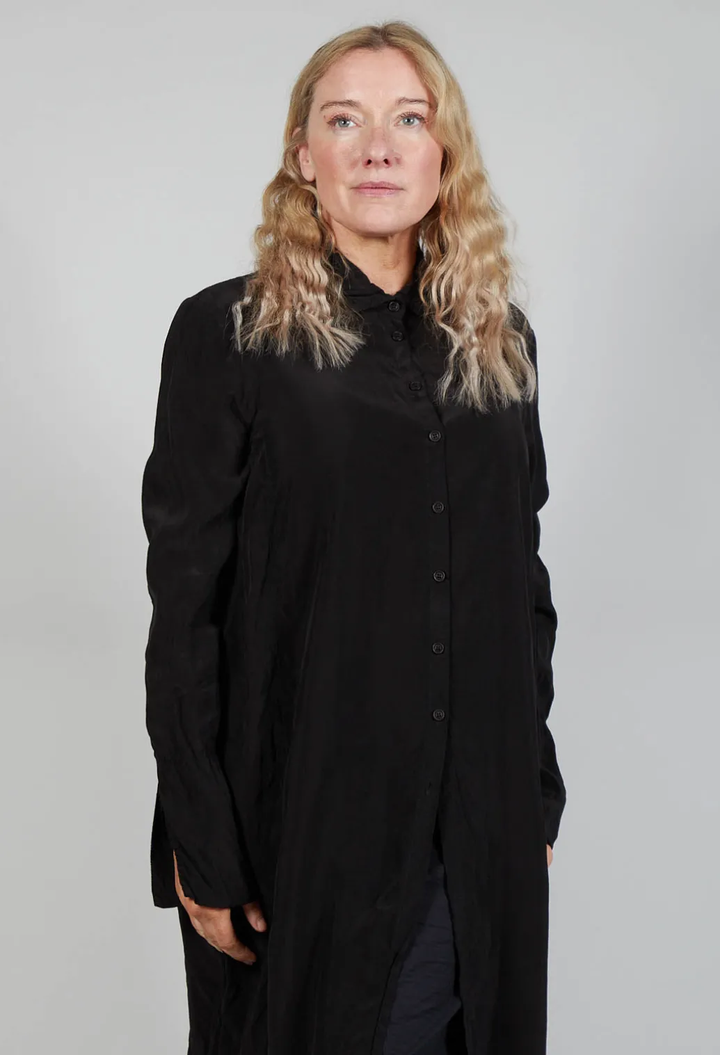Shirt Dress in Black