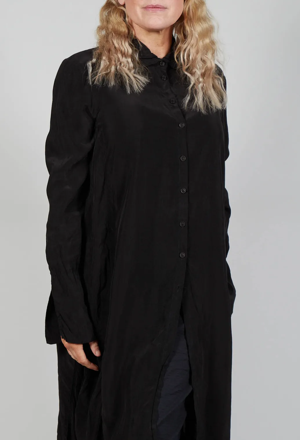 Shirt Dress in Black