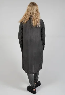 Shirt Dress in Coal Cloud