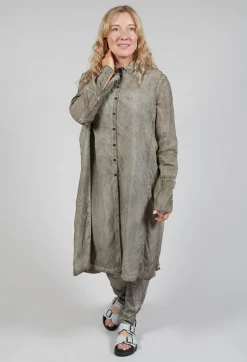 Shirt Dress in Hay Cloud