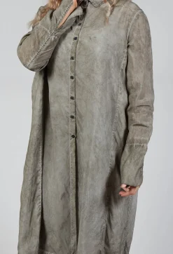 Shirt Dress in Hay Cloud