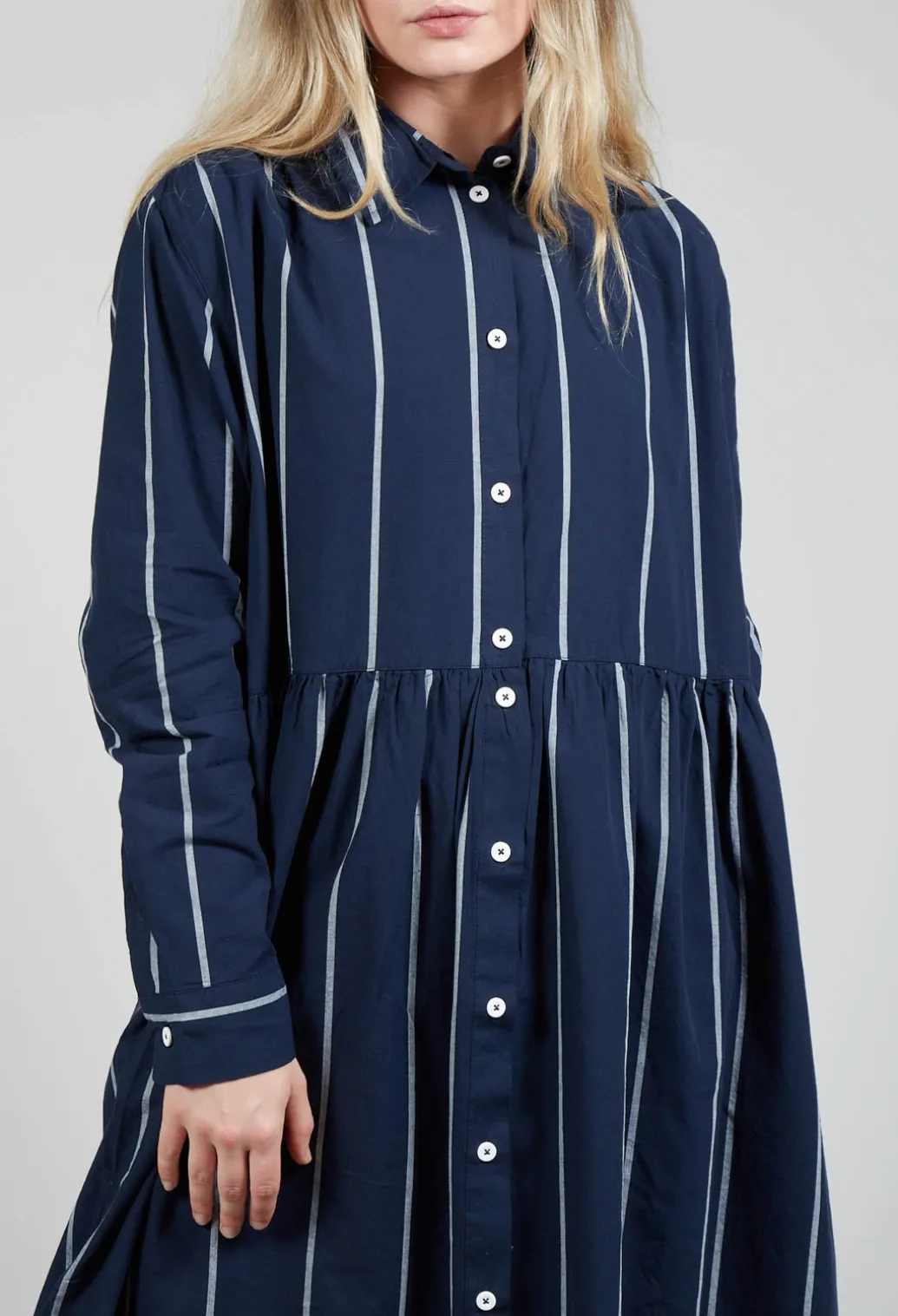 Shirt Dress in Indigo