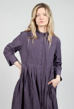 Shirt Dress in Melanzana