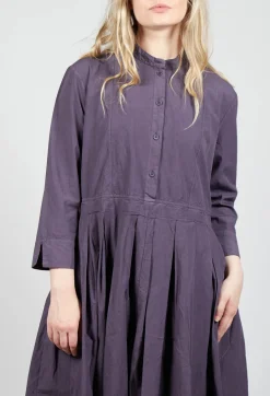 Shirt Dress in Melanzana