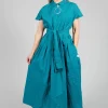 Shirt Dress in Sea
