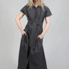 Shirt Dress in Stone